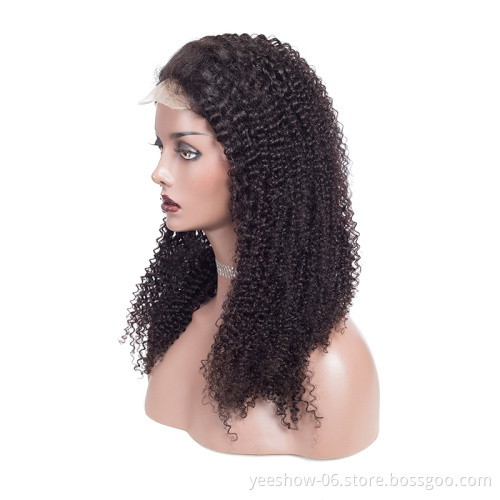 swiss glueless kinky silk top transparent long hd lace front human hair wigs curly
